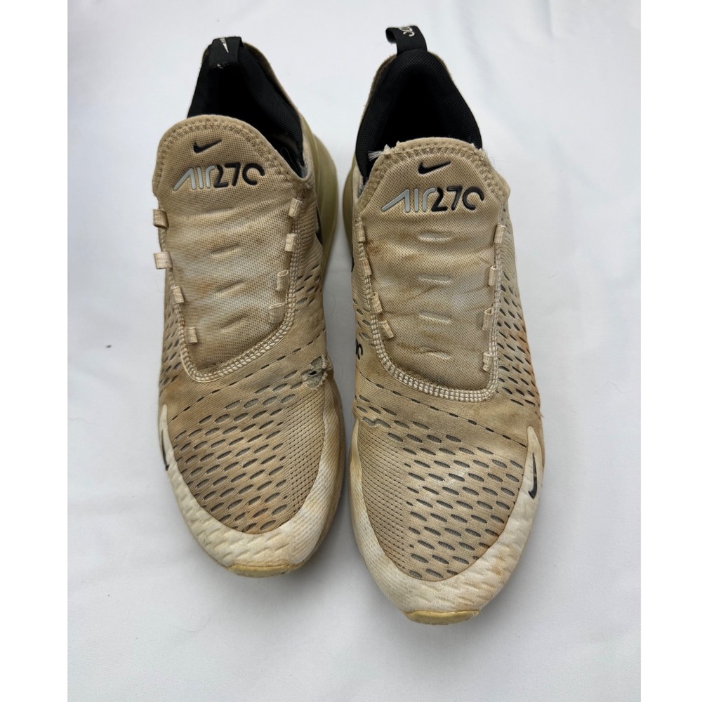 Nike Air Max 270 White Black Mens Running Shoes AH8050-100 Size 10